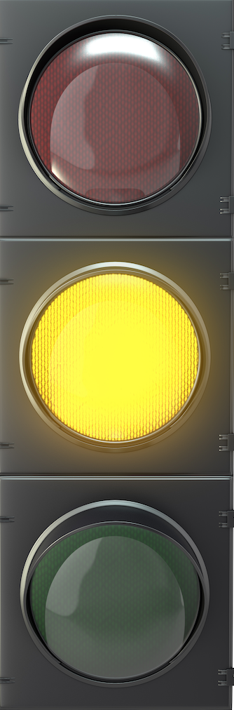 Yellow stop light